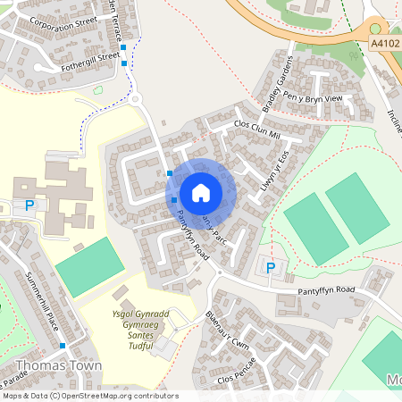 Dan-Y-Parc, Merthyr tydfil