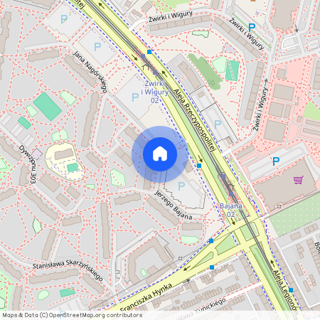 ul. Jerzego Bajana, Zaspa-Młyniec, Gdańsk, pomorskie