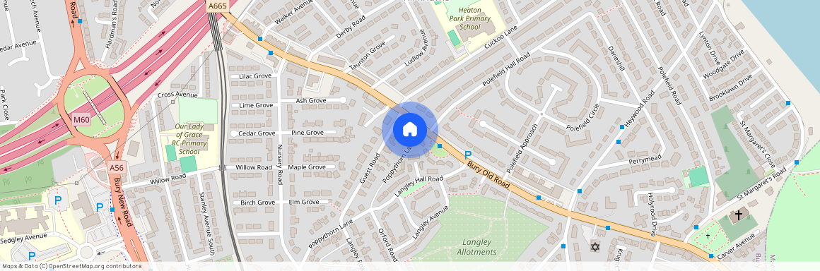 Bury Old Road, Prestwich, Manchester, Greater Manchester, M25
