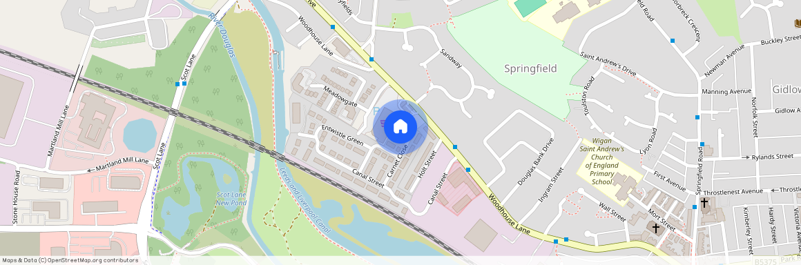Canalside, Wigan, WN6