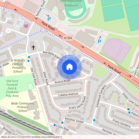 2 bed ground floor flat to rent in NE10