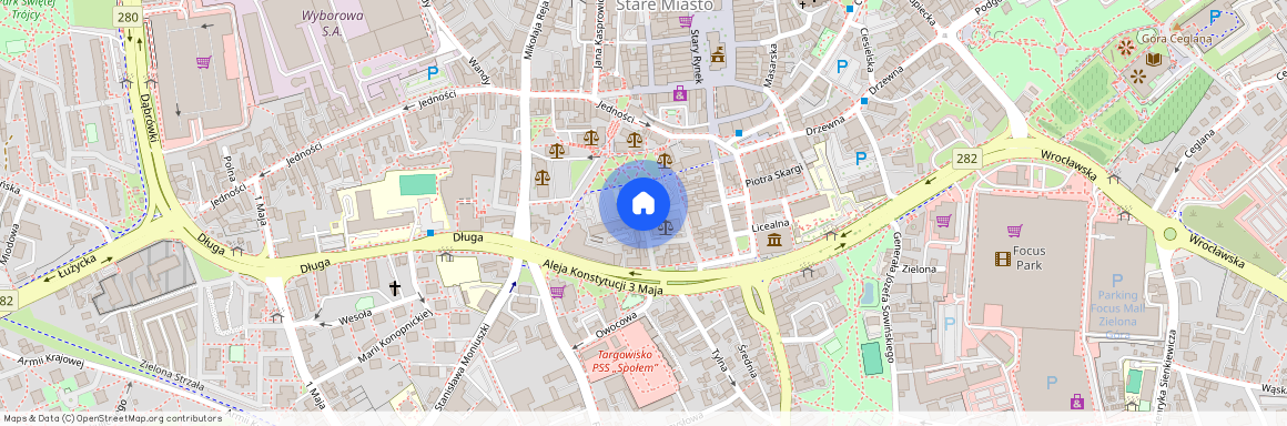 ul. Plac Słowiański, Centrum, Zielona Góra, lubuskie