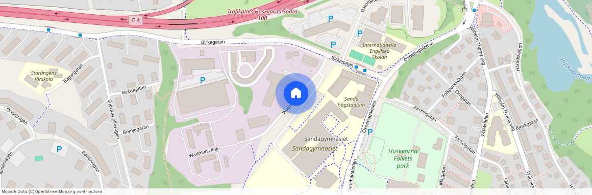 Wadmans Linje, Huskvarna