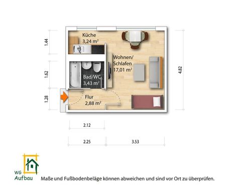 1-Zimmer Mietwohnung - Seidnitz/Dobritz - Photo 4