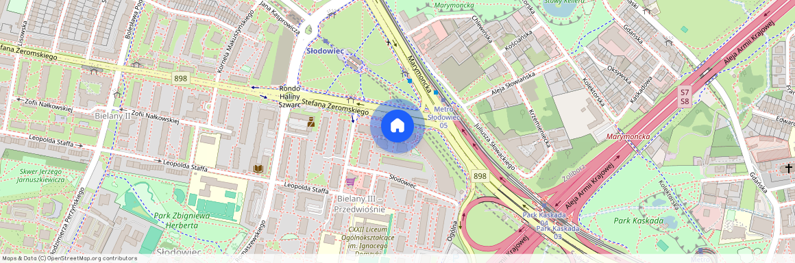 Warszawa Bielany Słodowiec, Stefana Żeromskiego