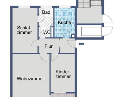 3-Zimmer im Erdgeschoss mit Terrasse und Garten - Photo 1