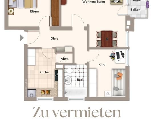 3-Zimmer-Wohnung im Zentrum von Willich - Foto 1