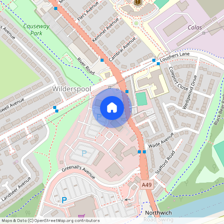 Wilderspool Park, Elphins Drive, Warrington