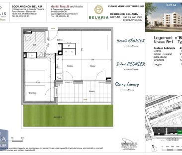 Appartement à louer 2 pièces 43.2m² - Photo 2