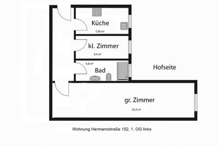 Charmante 1,5 Zimmer-Wohnung in Berlin-Neukölln - Foto 5