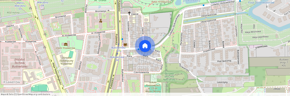 ul. Ludwika Idzikowskiego, Ksawerów, Mokotów, Warszawa, mazowieckie