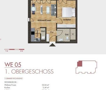 Carlsgarten Bad Kreuznach - 2-Zimmerwohnung in Bad Kreuznach-Süd mi... - Foto 1