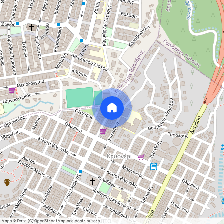 Αγίας Μαρίνης, 66 543 51 Θεσσαλονίκη, Κρυονέρι (Τριανδρία - Δόξα - Κρυονέρι)