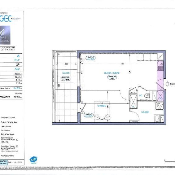 Location Appartement 2 pièces 44m² LE CANNET 06110 - Photo 1