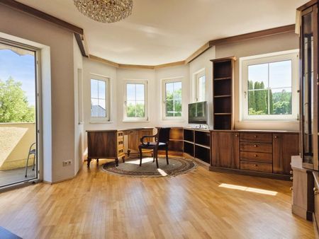 Wohnen wie im Schloss! Großzügige, stilvolle 2-Zimmer-Wohnung mit Balkon in Toplage, teilmöbliert, Tiefgarage und Freiparkplatz! - Foto 3
