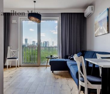 Nowoczesne jednopokojowe mieszkanie z widokiem na panoramę Warszawy - Photo 6