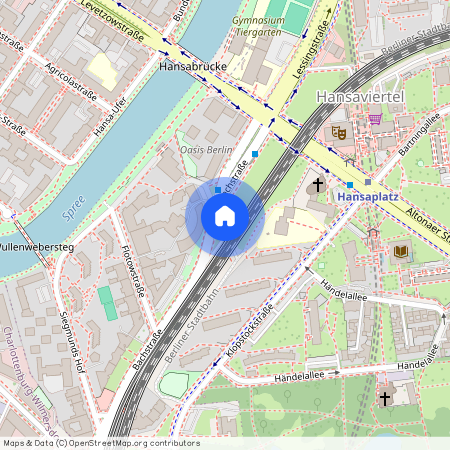 Cuxhavener Str., Berlin, Hansaviertel, 10555