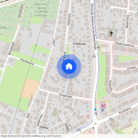 ul. Kosmiczna, Wojszyce, Krzyki, Wrocław, dolnośląskie