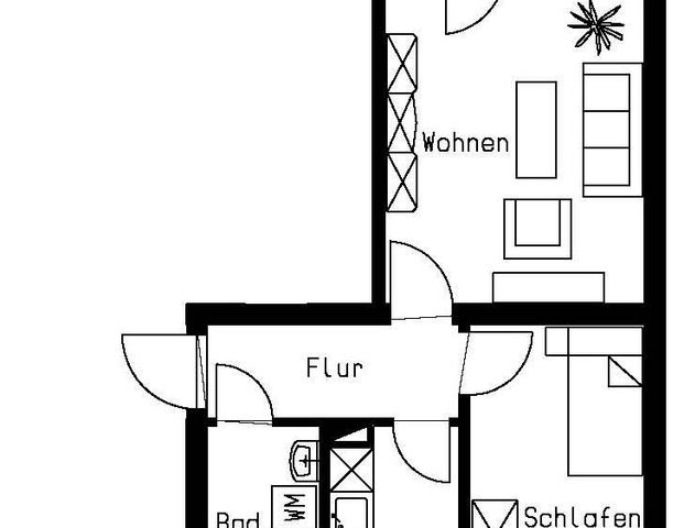2-Raum-Balkonwohnung in ruhiger Wohnlage - Foto 1