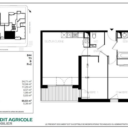location Appartement T3 DE 60.53m² À TOULOUSE - Photo 4