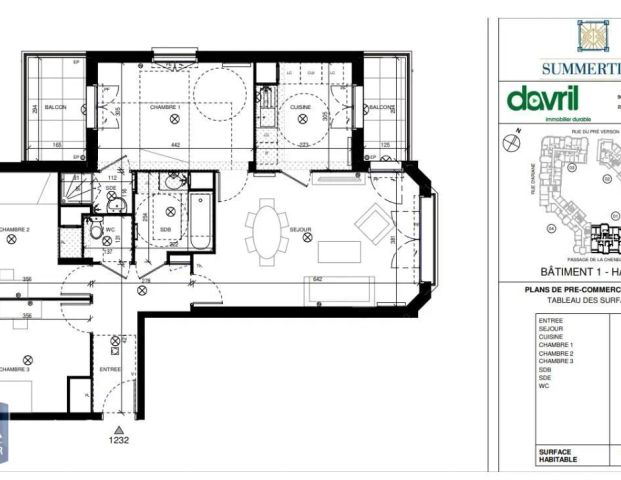 Appartement à louer 4 pièces 82.59m² - Photo 1