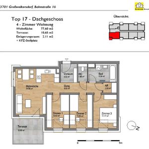 Terrassenwohnung mit 4 Zimmern zur Miete mit Kaufoption - Foto 3