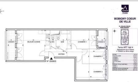 location Appartement T4 DE 76.5m² À BOBIGNY - Photo 4