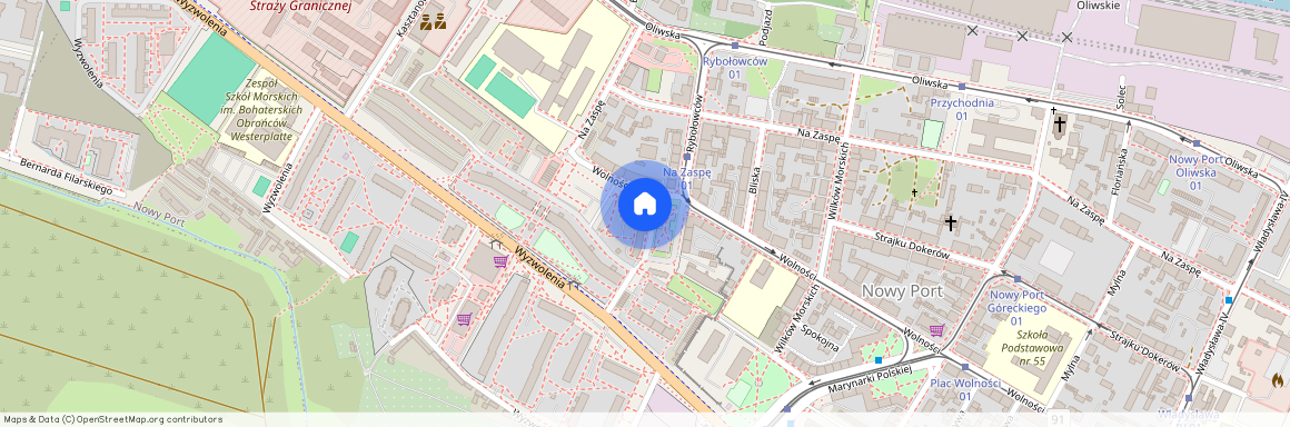 pl. ks. Prałata Jana Gustkowicza, Nowy Port, Gdańsk, pomorskie