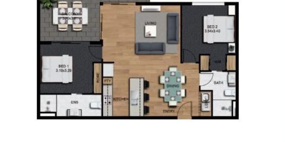 Stylish designer living in Apex apartments - Photo 3