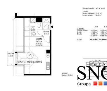 STUDIO AVEC BALCON ET PARKING - Photo 3