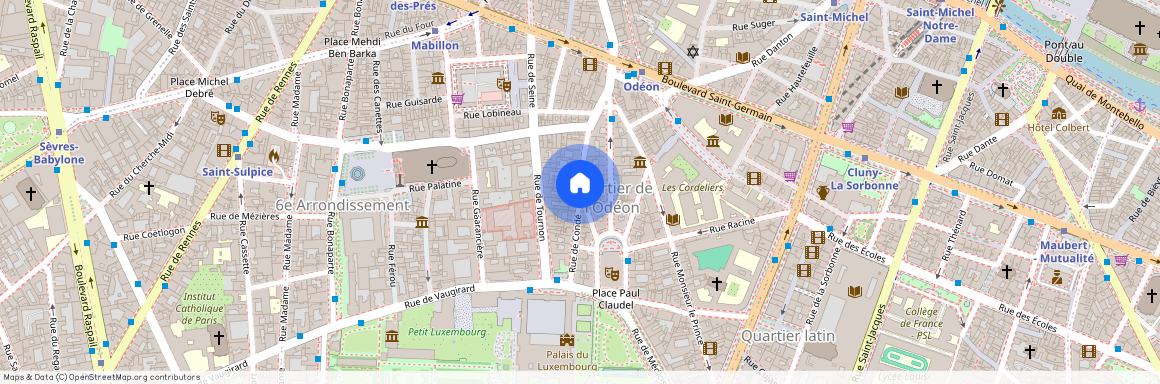 Rue de Condé et Rue Crebillon 75006 Paris (6e arrondissement)