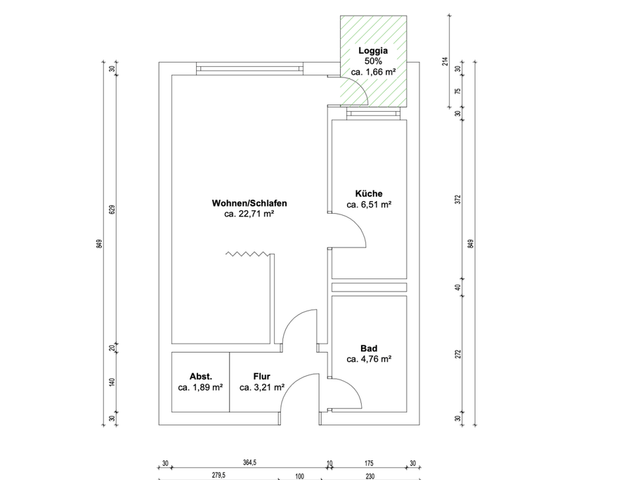 Möblierte Wohnung in Barmbek, Bramfelder Straße 52 - Photo 1