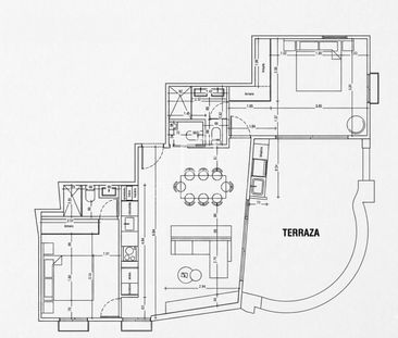 Excellent 2 Bedroom penthouse for rent in Cortes / Huertas, Madrid - Photo 4