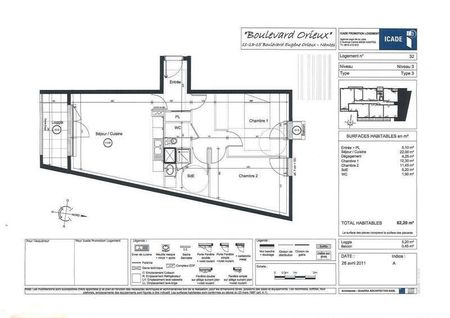 Appartement 3 pièces - - Photo 3