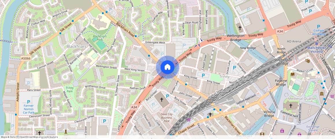 Greater Manchester, M3, Blackfriars Road, Salford