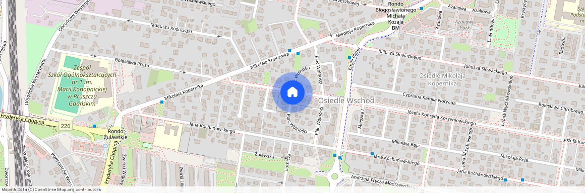 Plac Wolności, Pruszcz Gdański, pomorskie