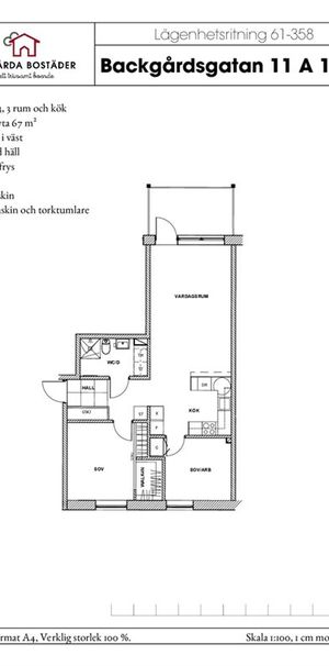 Backgårdsgatan 11 A - Foto 2