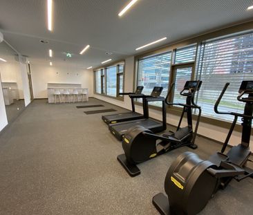 Moderne 1-Zimmer-Wohnung mit Terrasse + Gym + Sauna - direkt bei U2... - Foto 6