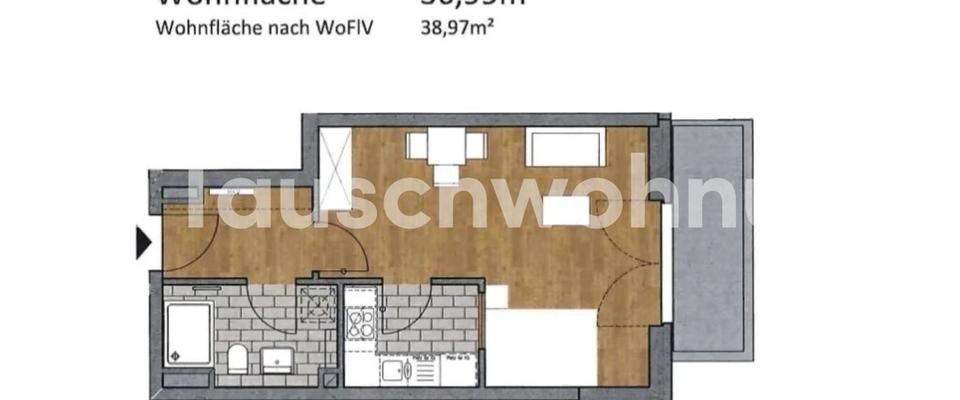 TAUSCHWOHNUNG Schöne Neubau 1-Zimmer Wohnung Hammerbrook - Foto 1