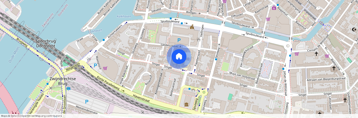 Singel 443-S, Geldelozepad en omgeving, 3311HH, Dordrecht