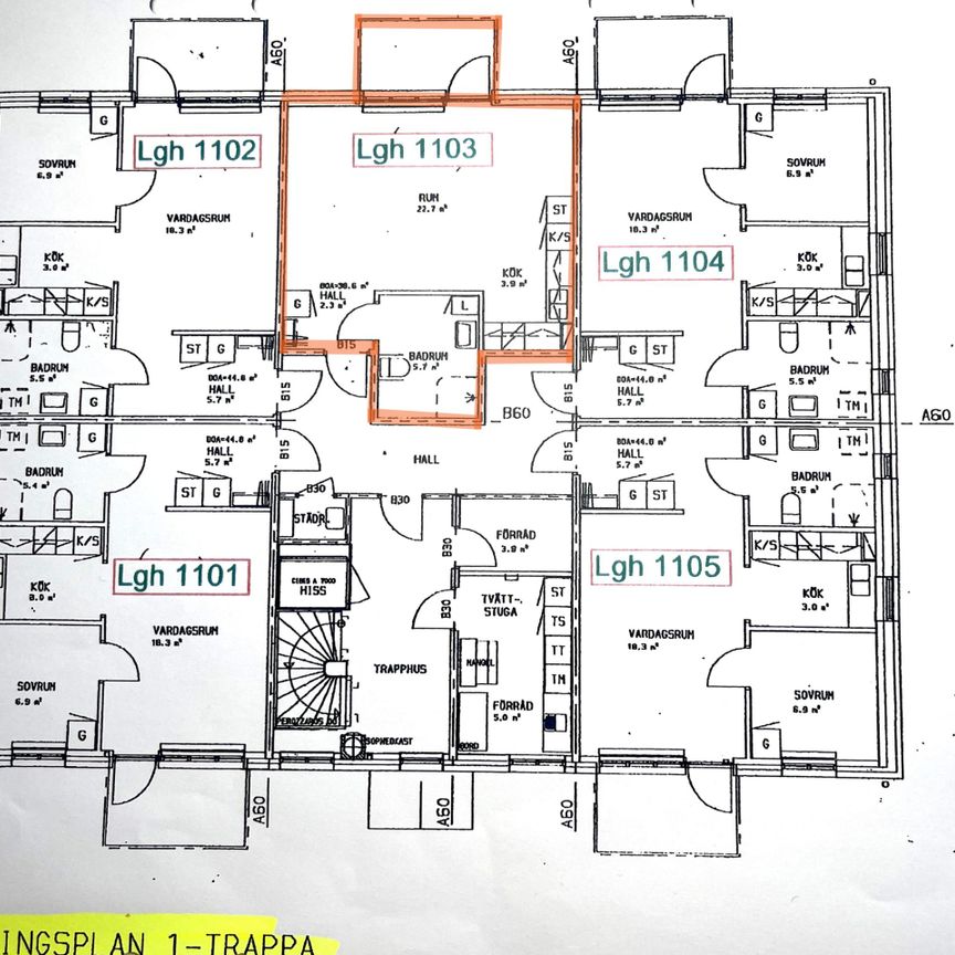 1 rok, Älvgatan 14, lgh 1103 - Foto 2