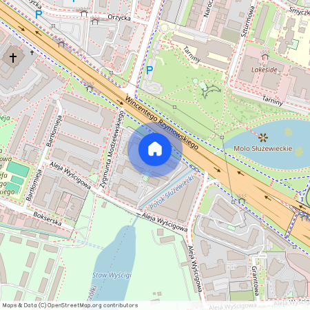 ul. Zygmunta Modzelewskiego 12, Służew, Mokotów, Warszawa, mazowieckie