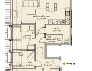 Modern Wohnen in Stadtvilla: Hochwertige 3,5-Zimmer-Neubau-Wohnung mit Sonnenbalkon - Photo 1