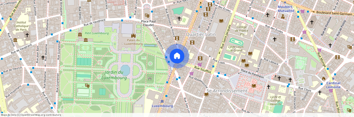 rue de Medicis, entre rue de Vaugirard et Bd Sanit-Michel 75006 Paris (6e arrondissement)