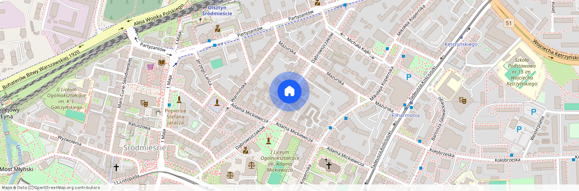 ul. Dąbrowszczaków, Osiedle Kętrzyńskiego, Olsztyn, warmińsko-mazurskie
