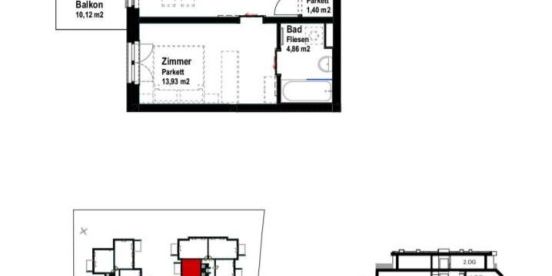 | BALKON | 2 ZIMMER | HAUS 2 | VERFÜGBAR AB SOFORT - Foto 3