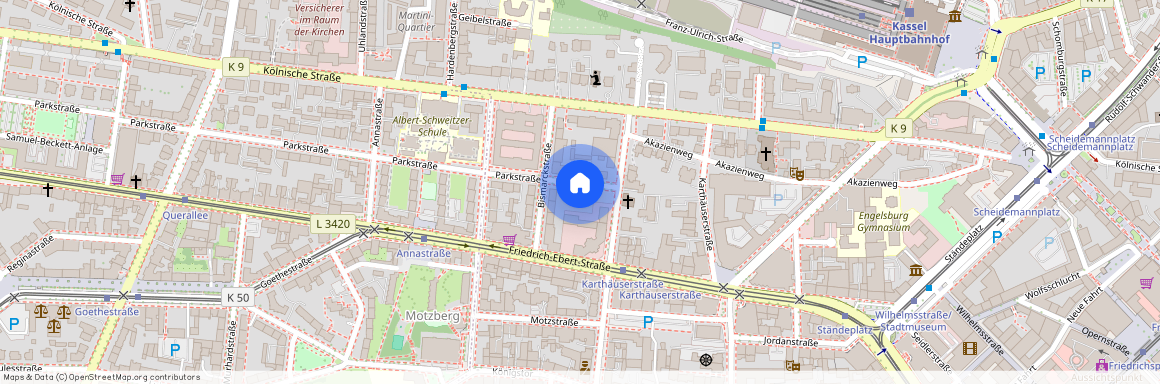 Parkstr. 7, 34117 Kassel OT Stadtmitte