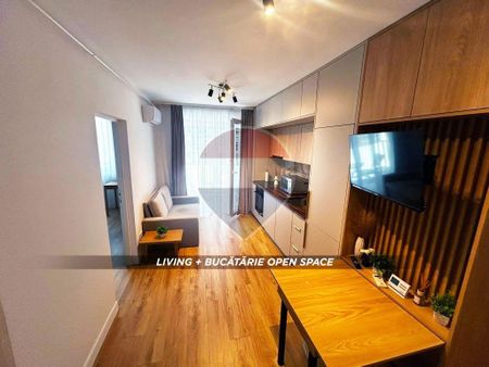 De închiriat: Apartament 2 camere, bloc nou + loc de par... - Photo 2