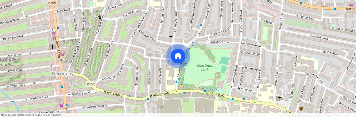 Black Boy Lane now La Rose Lane, London N15