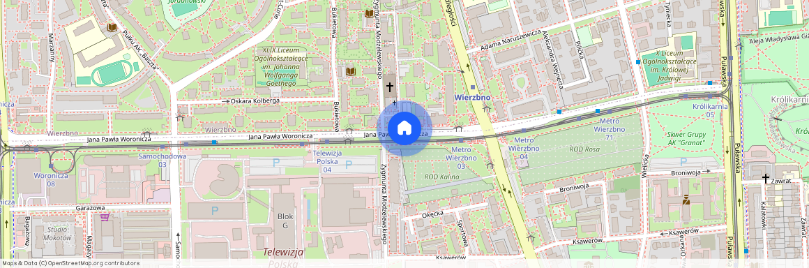 Jana Pawła Woronicza, Warszawa